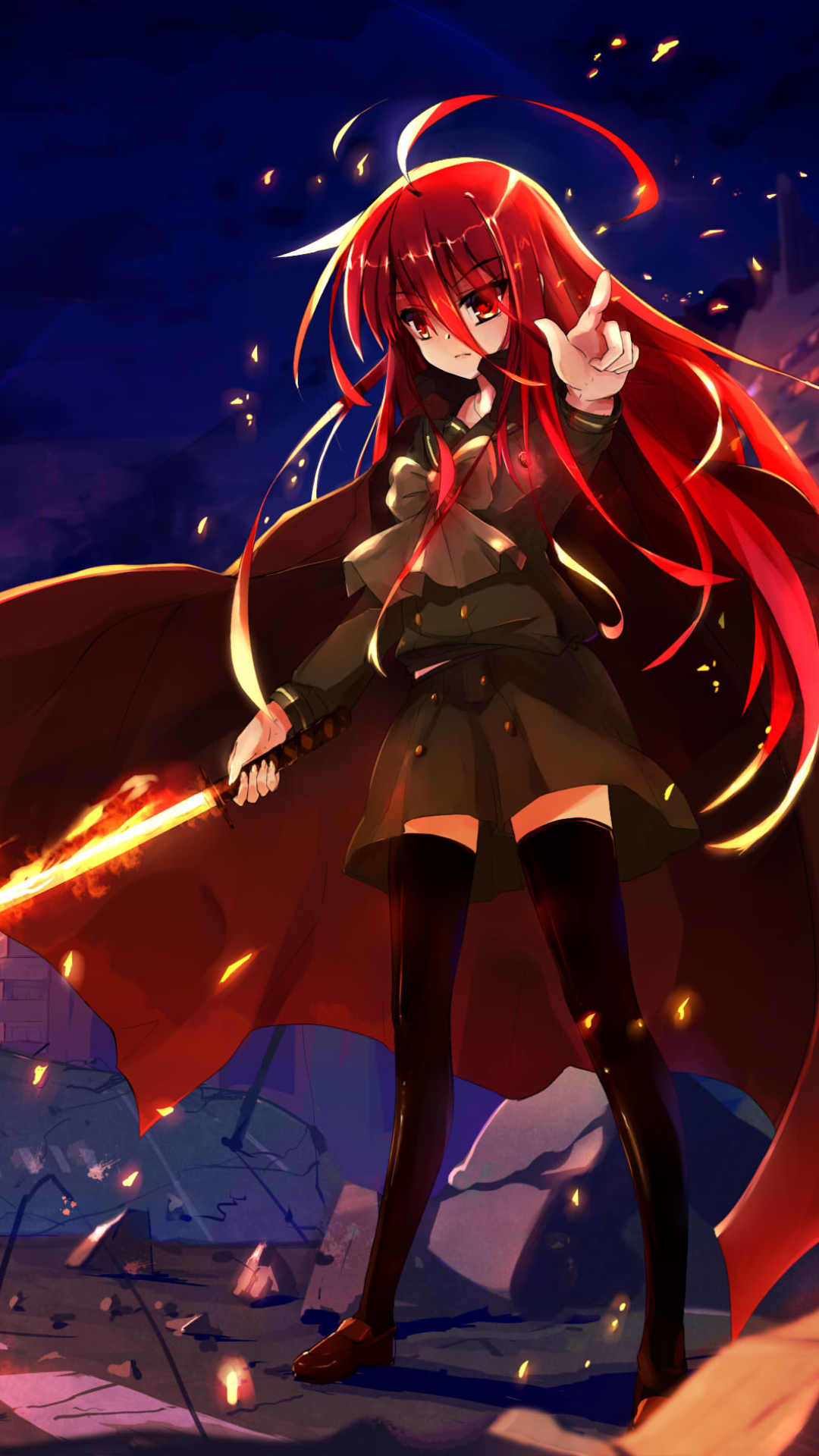 Download Shana (Shakugan No Shana) Anime Shakugan No Shana Phone Wallpaper  by 白丝少年(しらいと) - Mobile Abyss