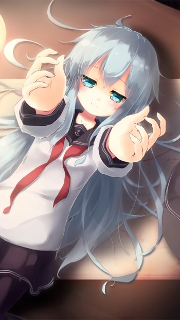 Hibiki (Kancolle) Anime Kantai Collection Phone Wallpaper