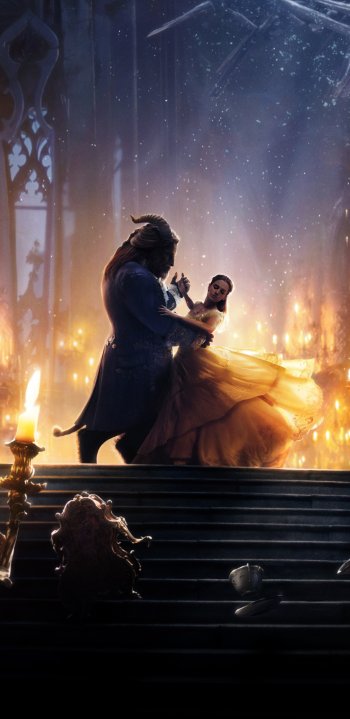 Dan Stevens Emma Watson movie Beauty And The Beast (2017) Phone Wallpaper