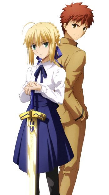 Saber (Fate Series) Shirou Emiya Anime Fate/Stay Night: Unlimited Blade Works Phone Wallpaper