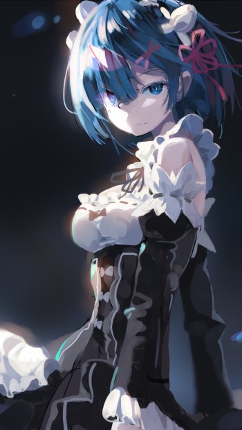 Rem (Re:ZERO) Anime Re:Zero - Starting Life in Another World Phone Wallpaper