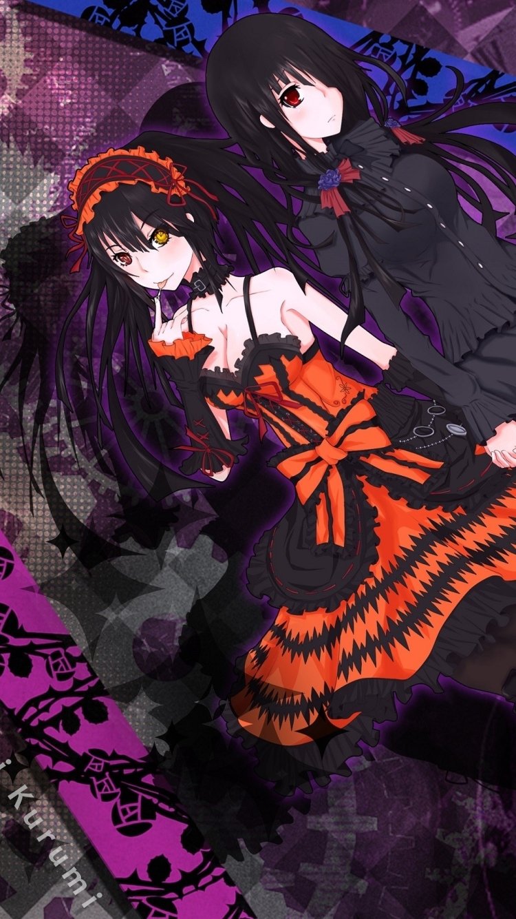 Download Kurumi Tokisaki Anime Date A Live Phone Wallpaper