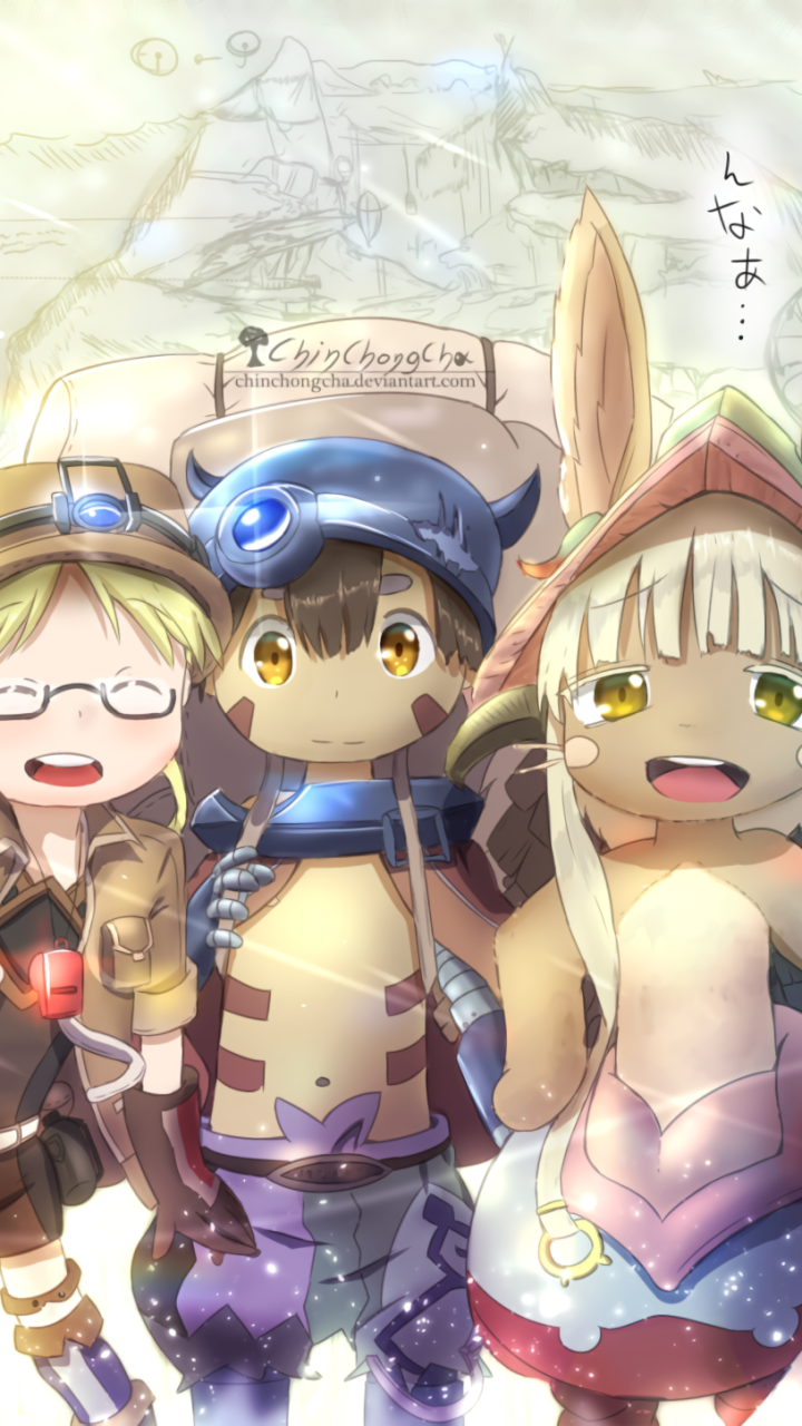 Download Nanachi (Made In Abyss) Regu (Made In Abyss) Riko (Made In Abyss) Anime Made In Abyss Phone Wallpaper