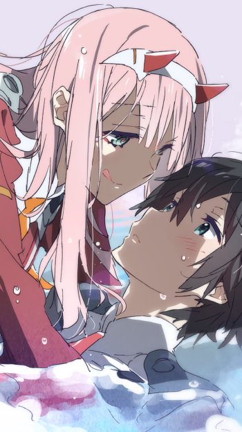 Hiro (Darling in the FranXX) Zero Two (Darling in the FranXX) Anime Darling in the FranXX Phone Wallpaper