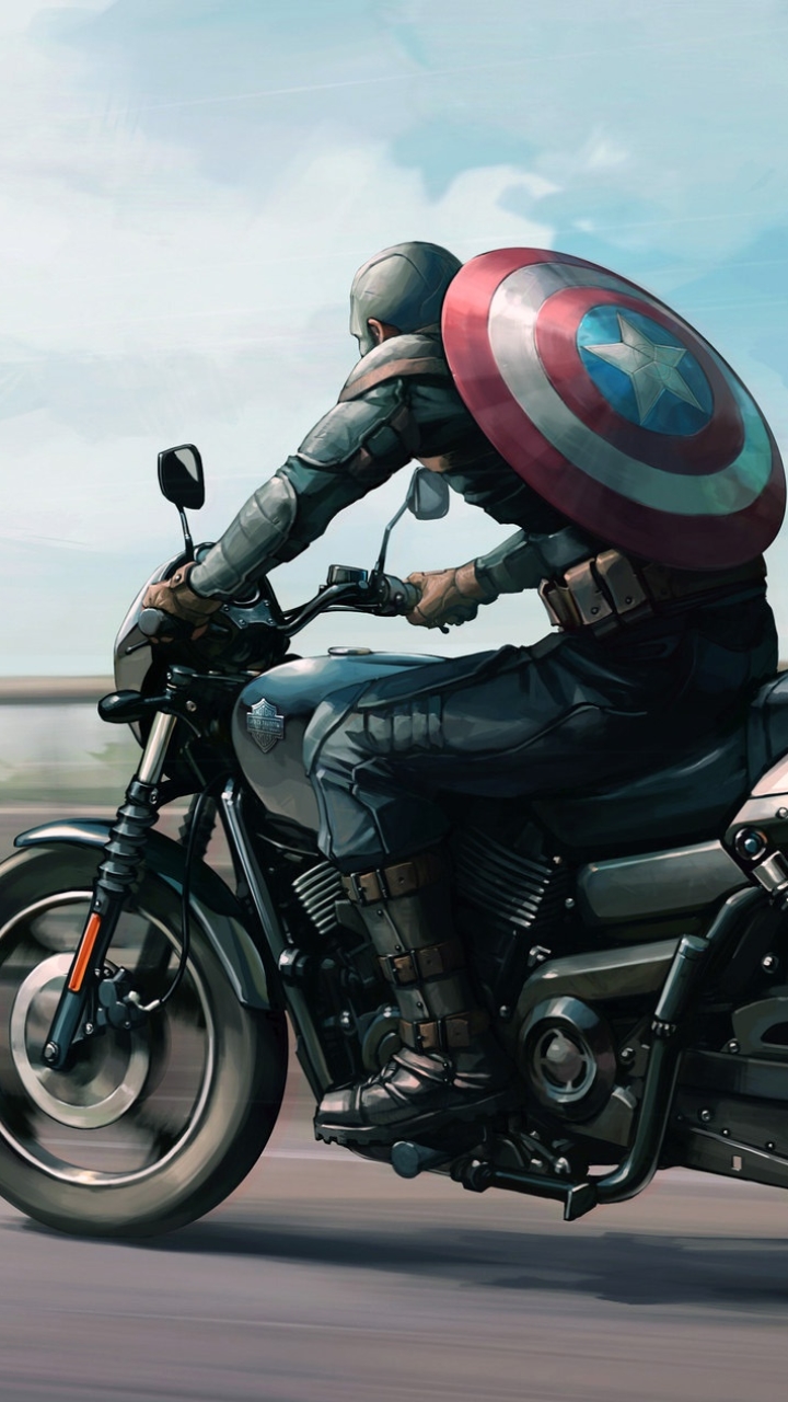 Captain America Phone Wallpaper by JeeHyung lee