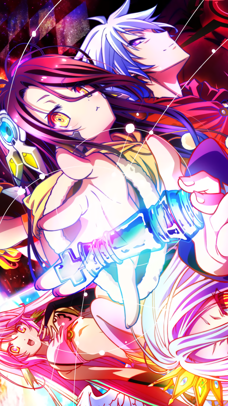 Download No Game No Life: Zero Shiro (No Game No Life) Jibril (No Game No Life) Shuvi Dola Anime No Game No Life Phone Wallpaper