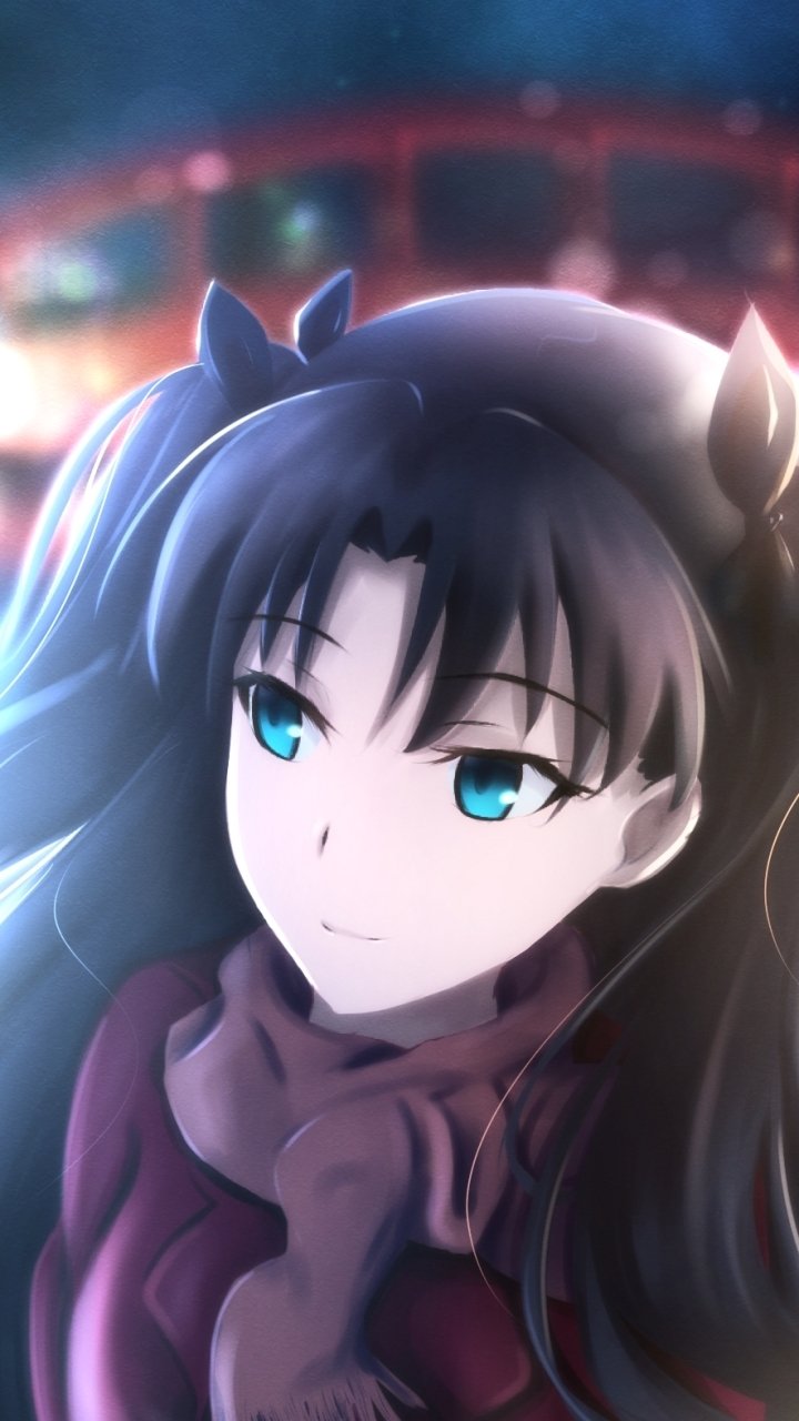 Download Rin Tohsaka Anime Fate/Stay Night Phone Wallpaper