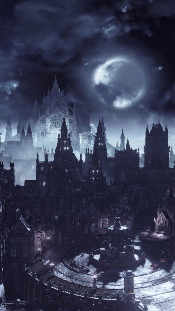 sky night video game Dark Souls III Phone Wallpaper