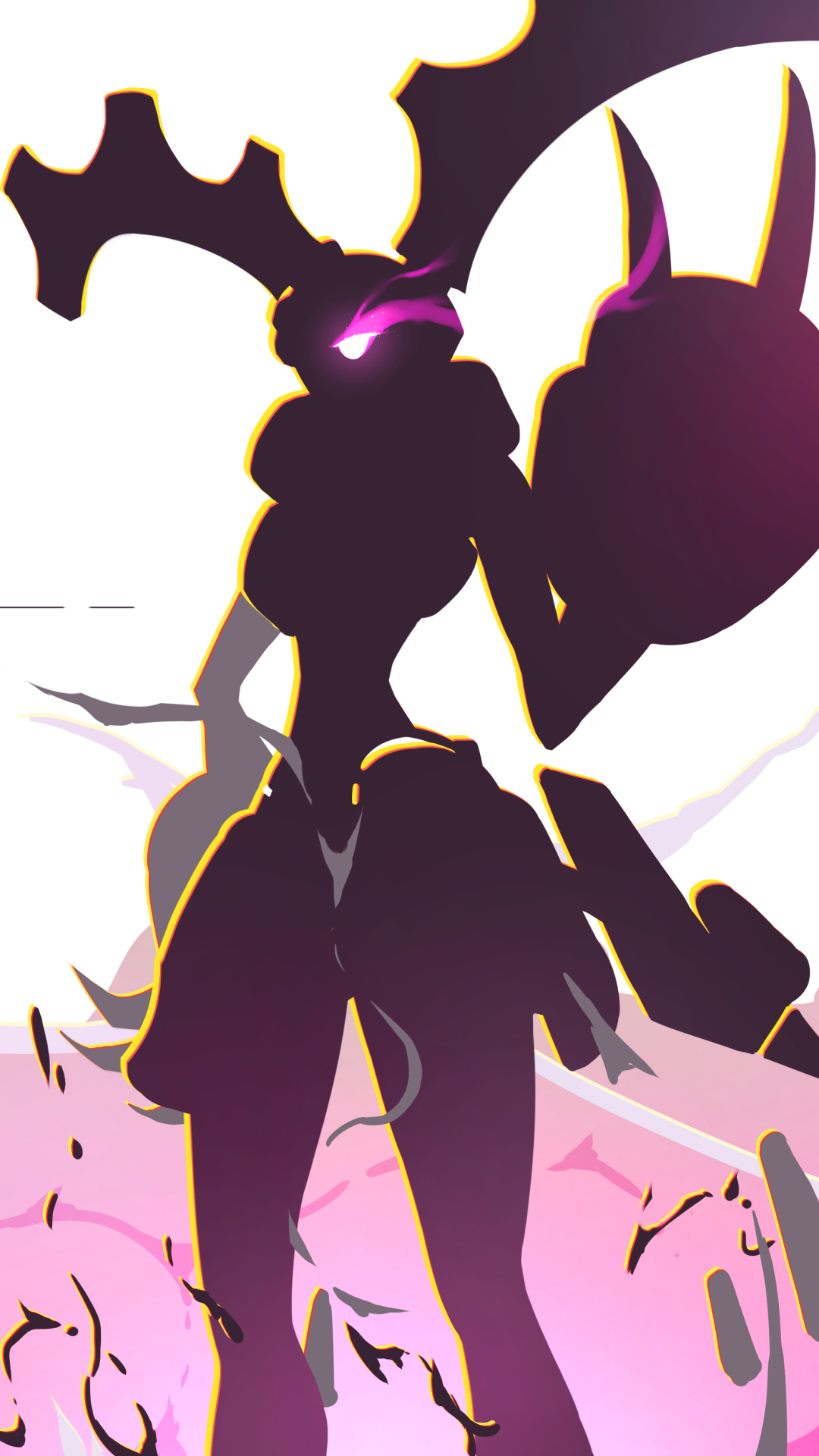 Download Pink Smoke Robot Anime Darling In The FranXX Pink Anime Phone Wallpaper