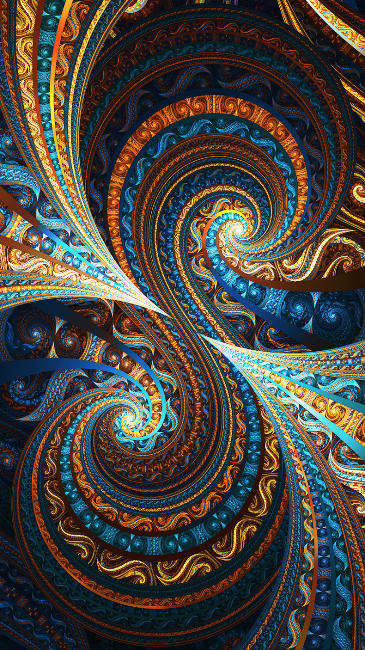 Download Colors Abstract Fractal Phone Wallpaper