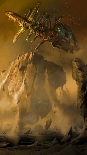 Dead Space Sci Fi spaceship Phone Wallpaper