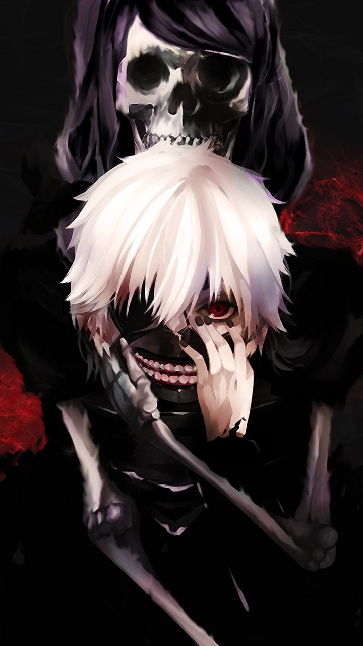 Tokyo Ghoul Cellphone Wallpaper Ver B by Animatixsanimatixian on