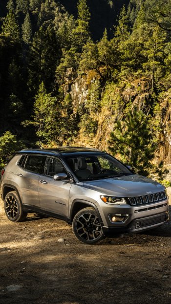 SUV vehicle car silver car Jeep Jeep Trailhawk Phone Wallpaper