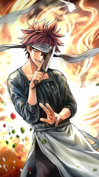 Sōma Yukihira Anime Food Wars: Shokugeki no Soma Phone Wallpaper