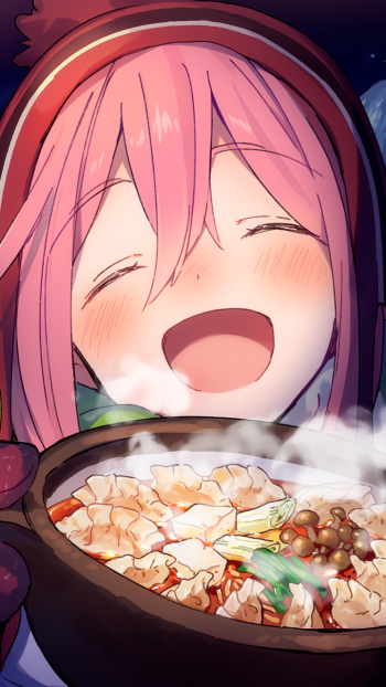 Nadeshiko Kagamihara Anime Laid-Back Camp Phone Wallpaper