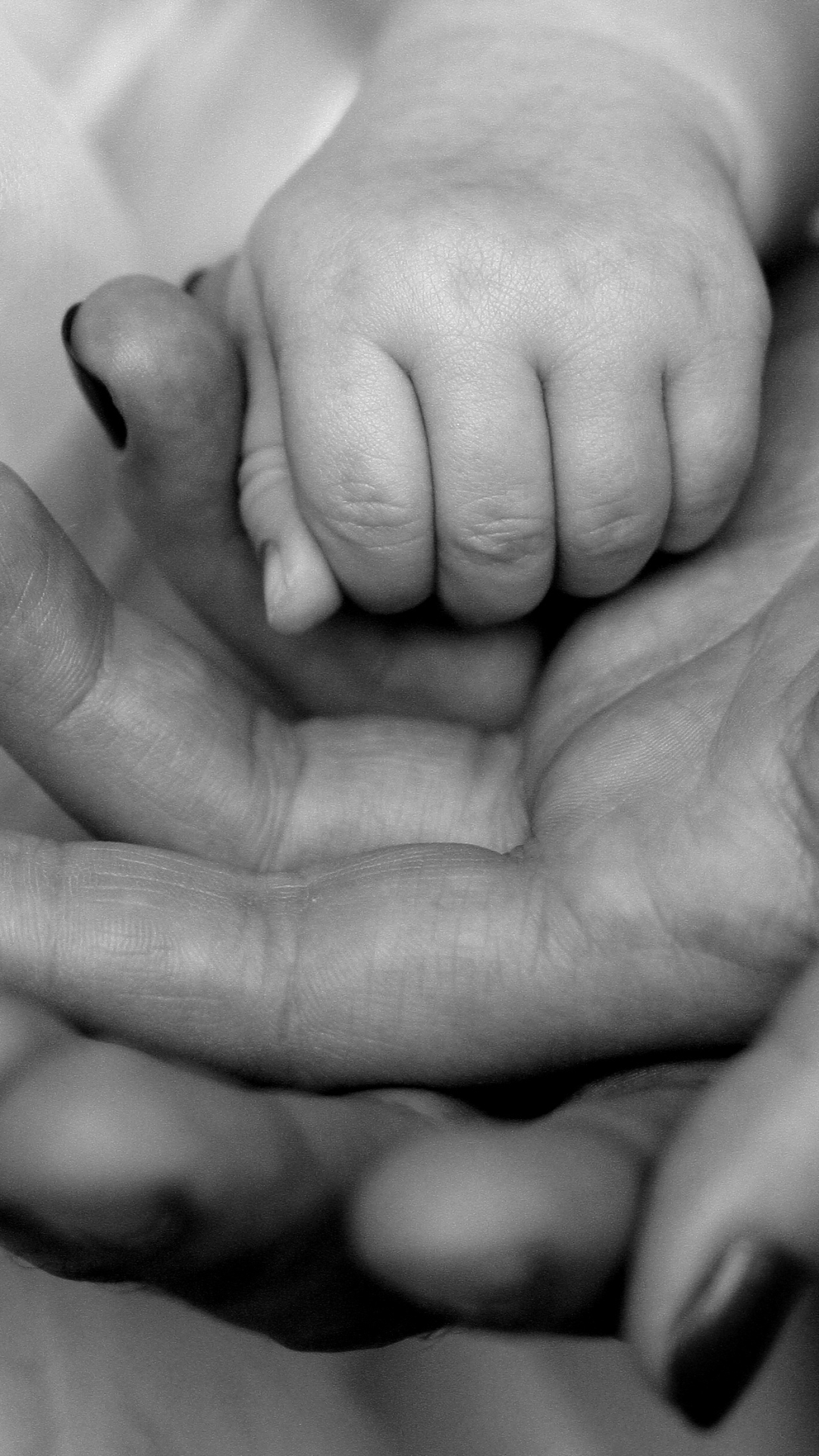 Father, Mother and Baby's Hands by AdinaVoicu