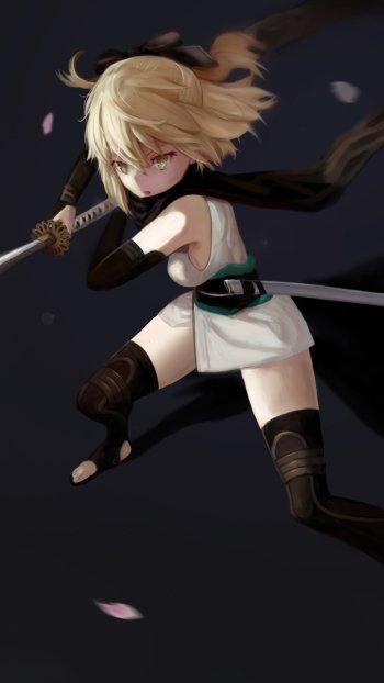 Sakura Saber Anime Fate/Grand Order Phone Wallpaper