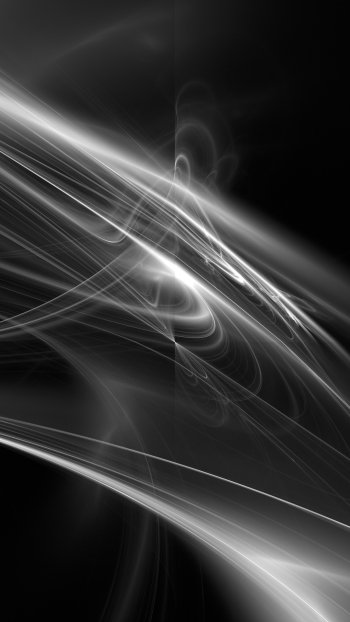 Black & White Abstract fractal Phone Wallpaper