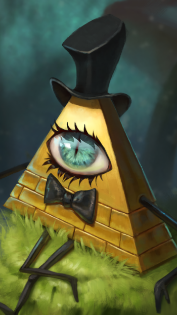 Bill Cipher TV Show Gravity Falls Phone Wallpaper