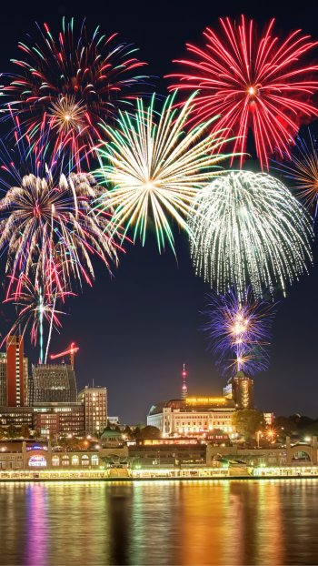  Fireworks over City
