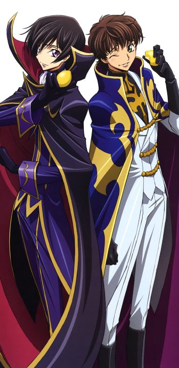 Lelouch Lamperouge Suzaku Kururugi Anime Code Geass Phone Wallpaper