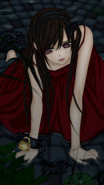 red dress water Yuki Kuran Yuki Cross Anime Vampire Knight Phone Wallpaper
