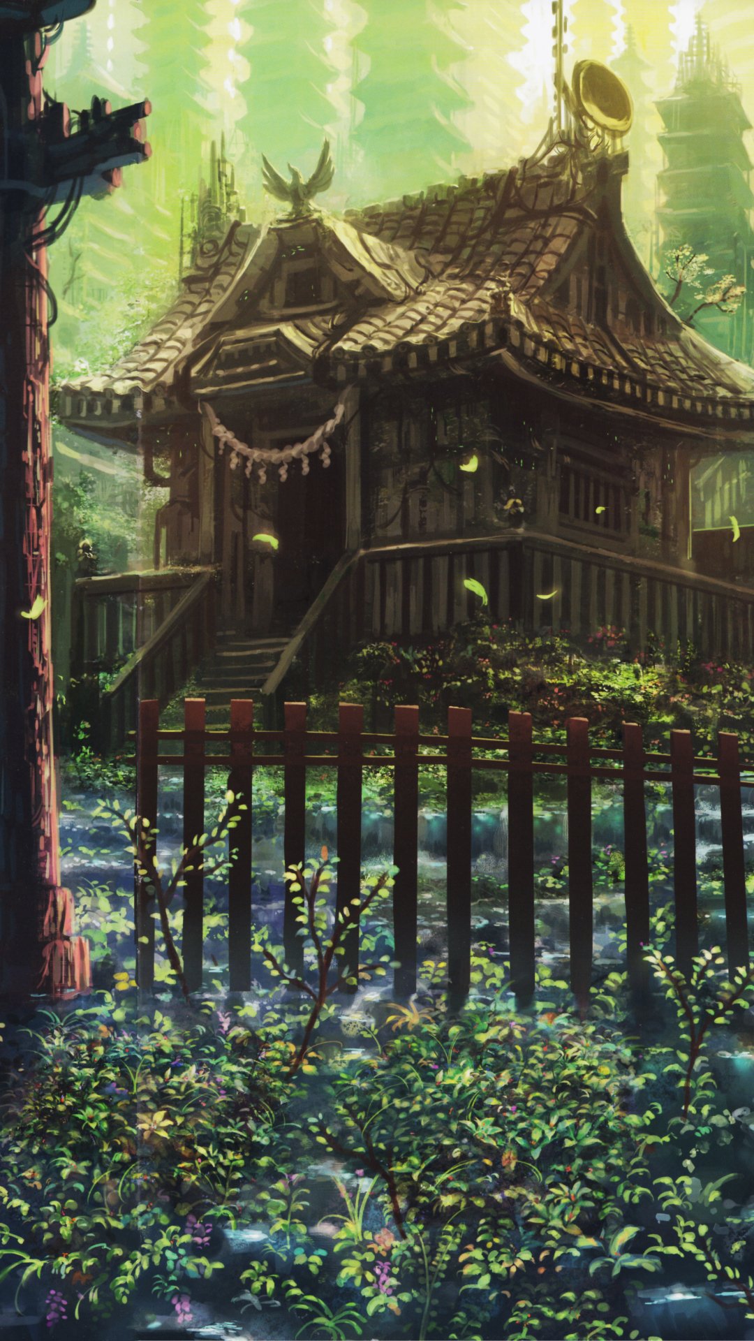 Download Anime Temple Phone Wallpaper