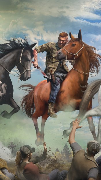 horse video game Far Cry 5 Phone Wallpaper