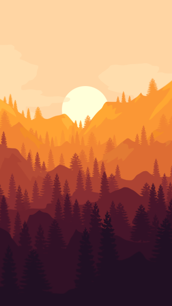 mountain video game Firewatch Phone Wallpaper
