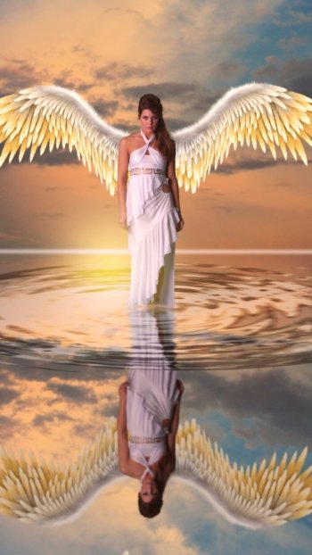  Female Angelic Angel by Lothar Dieterich