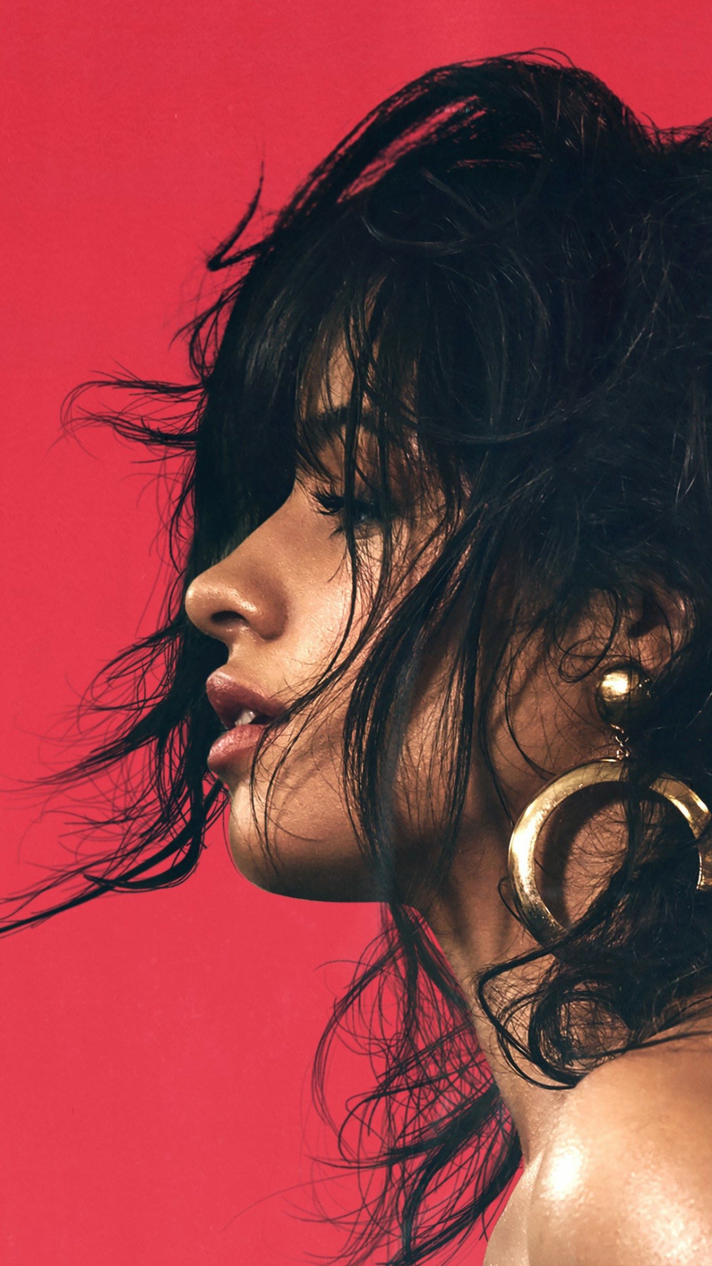 Download Earrings Latina Singer Black Hair Music Camila Cabello Phone Wallpaper