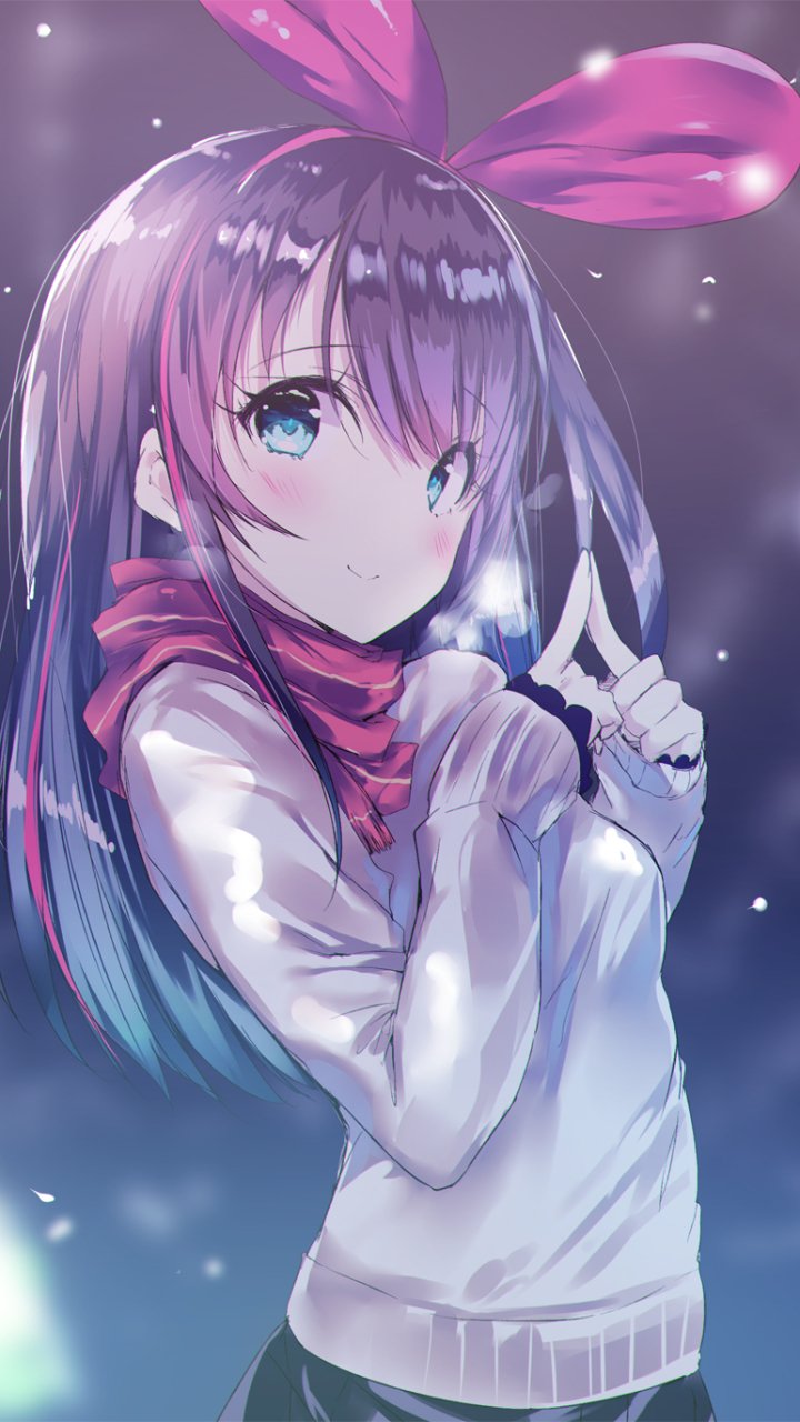 Download Kizuna AI Anime AI Channel Phone Wallpaper