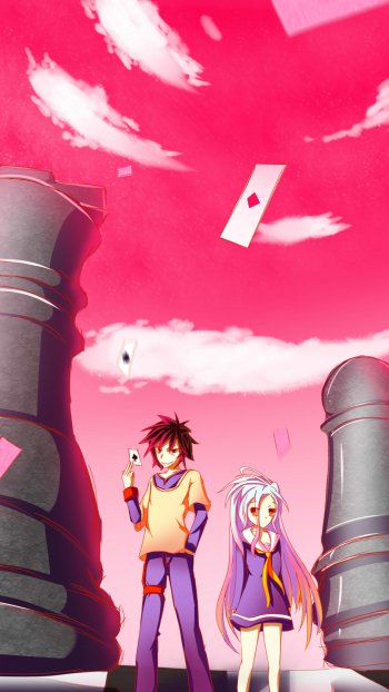 Sora (No Game No Life) Shiro (No Game No Life) Anime No Game No Life Phone Wallpaper