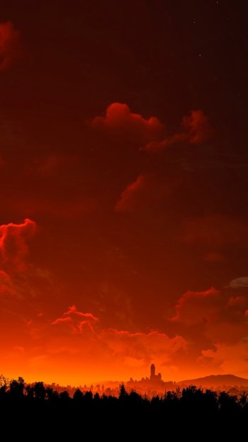 cloud sky landscape video game The Witcher 3: Wild Hunt Phone Wallpaper