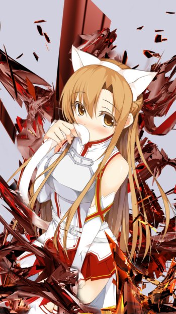Asuna Yuuki Anime Sword Art Online Phone Wallpaper