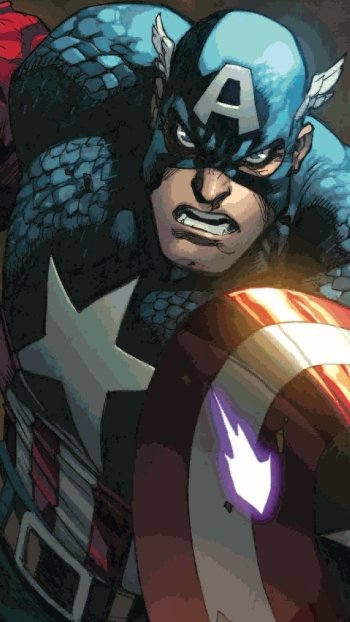 Comic Captain America Phone Wallpaper
