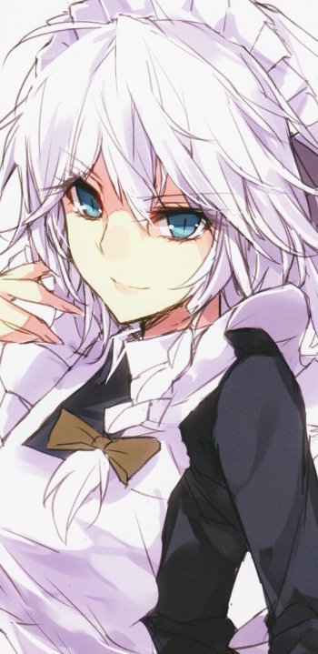 Sakuya Izayoi Anime Touhou Phone Wallpaper