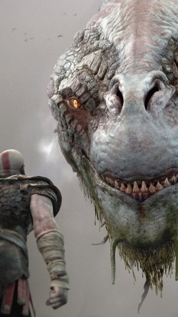 sea monster Kratos (God Of War) God of War video game God of War (2018) Phone Wallpaper