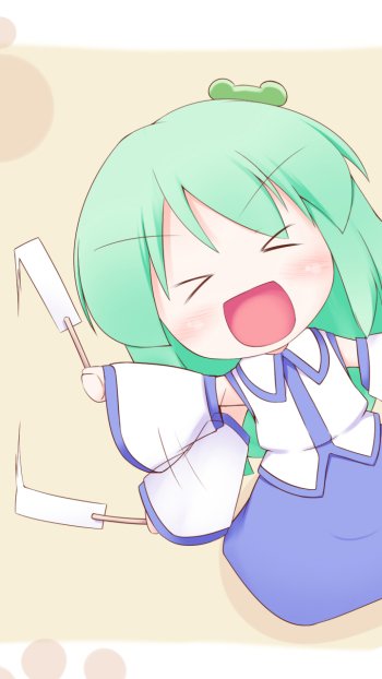 Sanae Kochiya Anime Touhou Phone Wallpaper