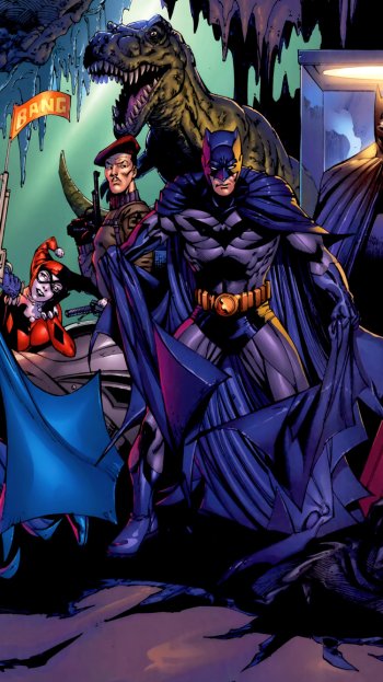 Harley Quinn Comic Batman Phone Wallpaper