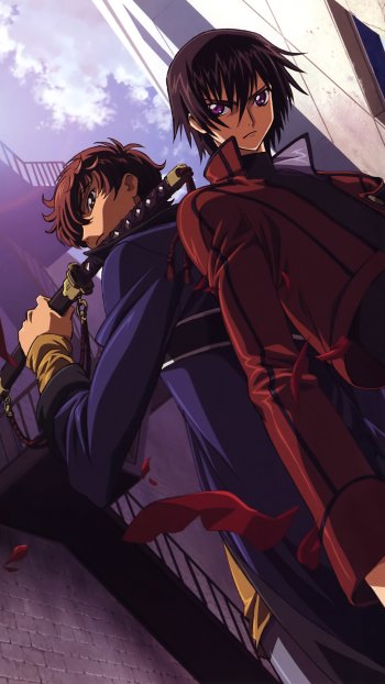 Suzaku Kururugi Lelouch Lamperouge Anime Code Geass Phone Wallpaper