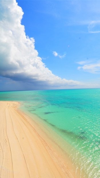 Cloud over Tropical Beach