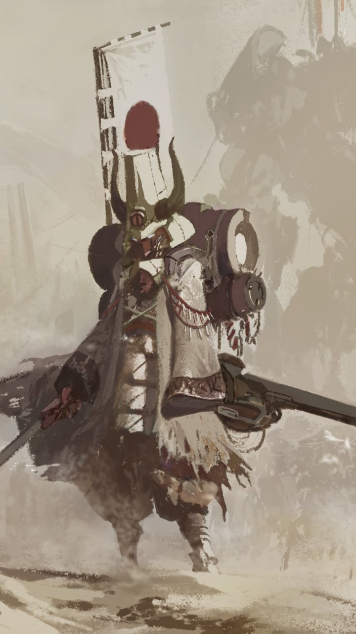 Download Fantasy Samurai Phone Wallpaper