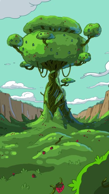 tree TV Show Adventure Time Phone Wallpaper