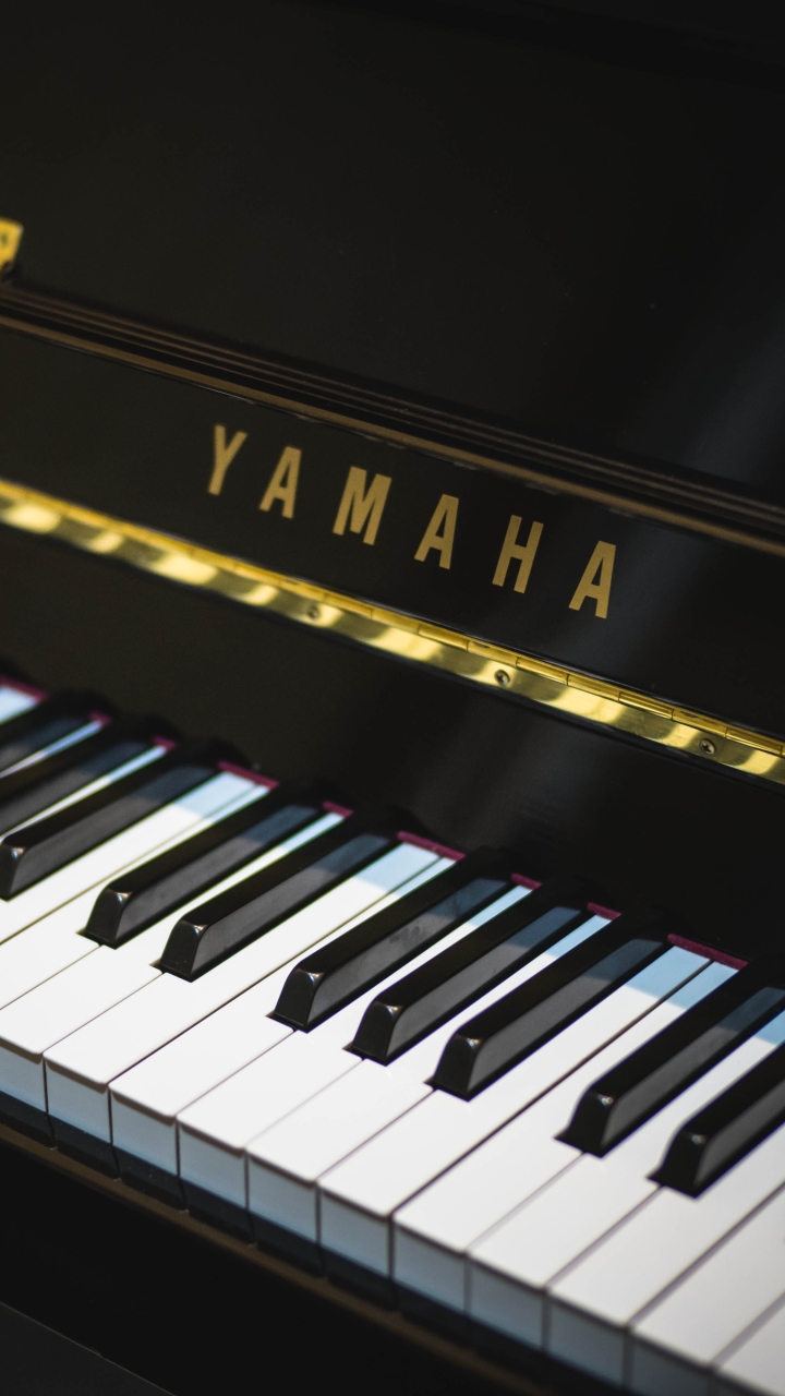 Close up of a Yamaha Piano keys by kdasomee1