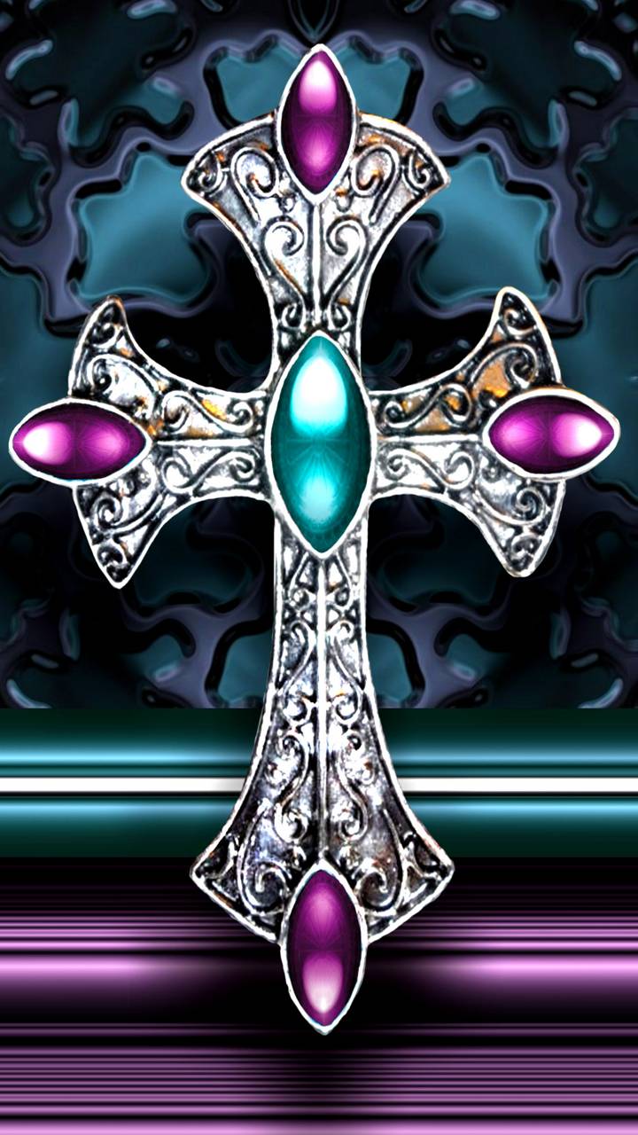 Gothic Jeweled Cross