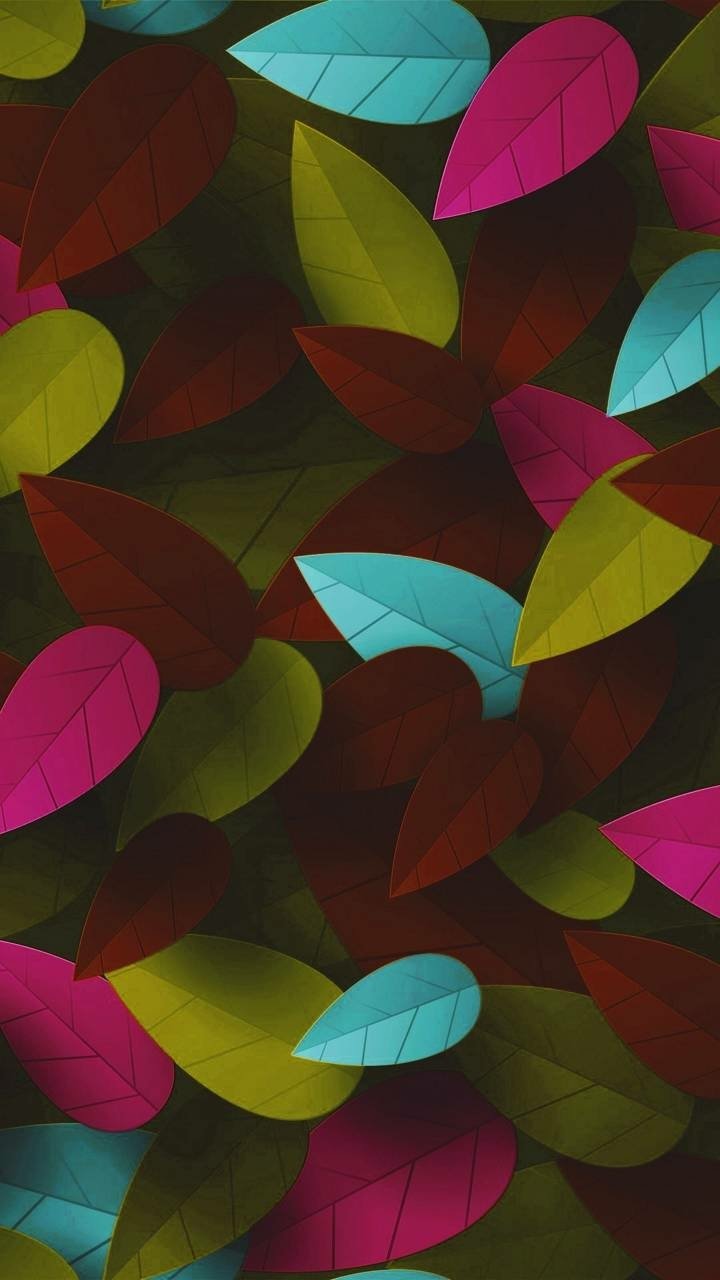 Download Colors Colorful Artistic Leaf Phone Wallpaper