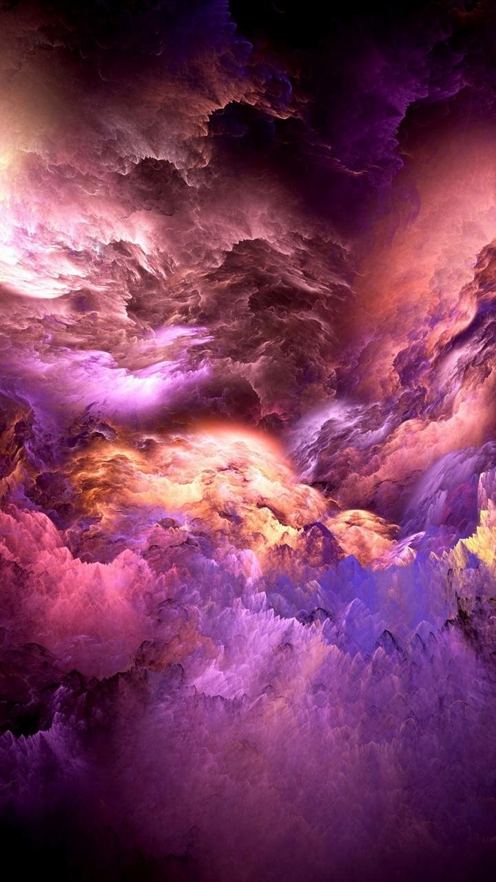 Download Purple Colorful Sky Artistic Cloud Phone Wallpaper