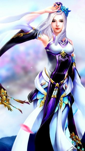 flower fantasy woman fantasy girl Phone Wallpaper