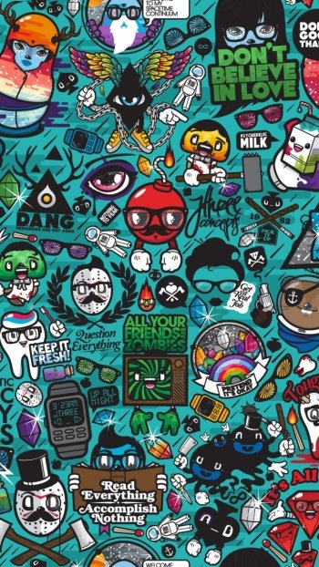 artistic logo Phone Wallpaper